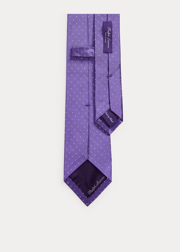 Men's Ralph Lauren Pin Dot Peau de Soie Ties | 340182AGB